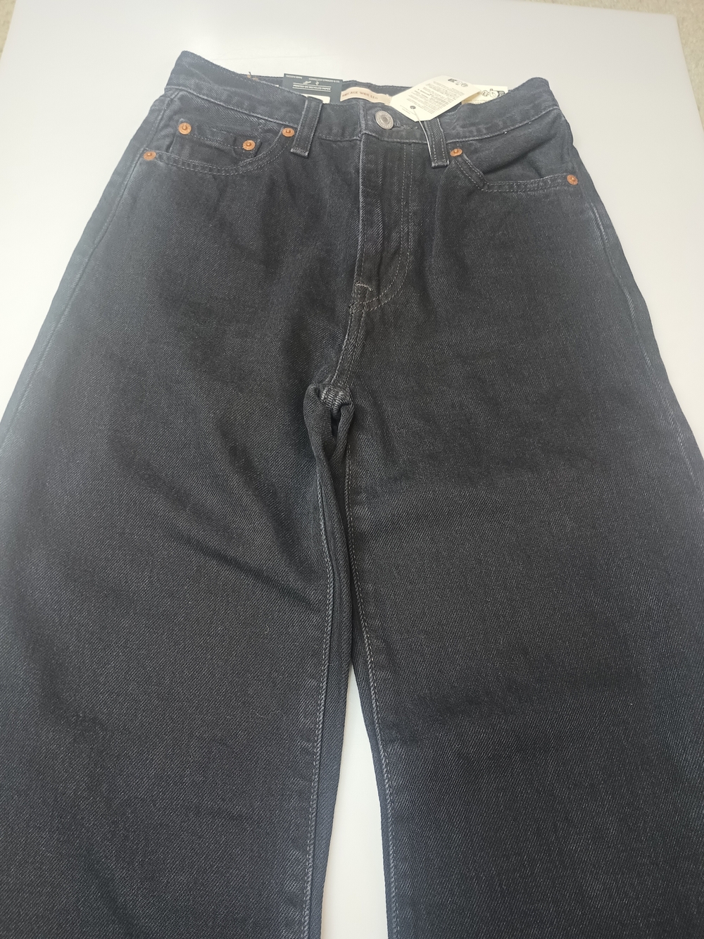 Levi's Ribcage Wide Leg Women's Jeans Black Size 24 x 32.